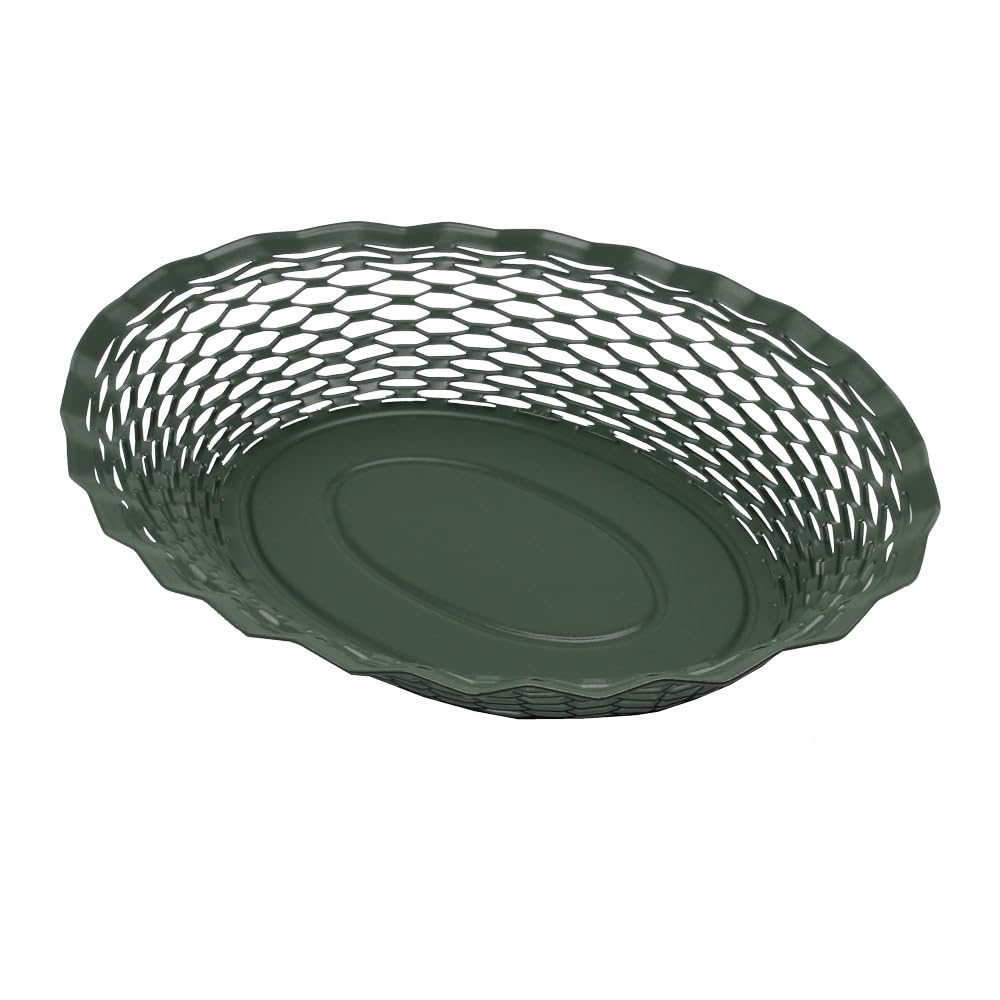 Corbeille à pain vert sapin 30x24 cm Roger Orfèvre pour table