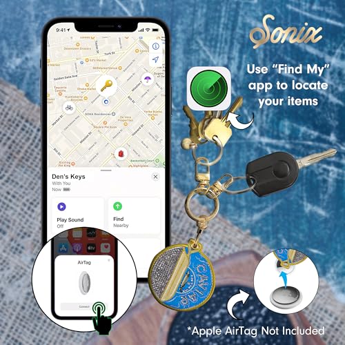 Image of Sonix Keychain Case Compatible with GPS trackers, for Apple AirTag | Caviar