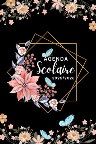 Agenda Scolaire 2025 2026 pour Enfant: Planificateur Format A5 | De Septembre à Juillet | Primaire, college, Lycée | Pour Fille et Garcon