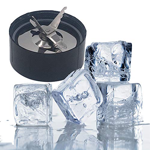 Replacement Part Ice Shaver Blade with extra gasket for Magic Bullet Blender, Mixer, Juicer, Food Processor (Model MB1001/MB 1001B/MBR-1701 /MBR-1702） (Stainless Steel)