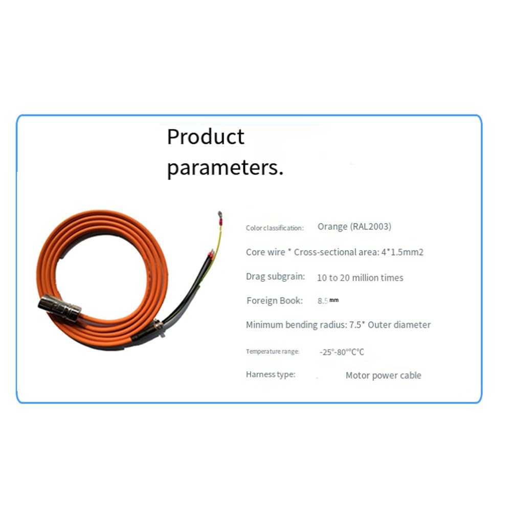 Cable de ConexióN 6Fx3002-5Cl02-1Ad0 Cable de AlimentacióN del Servomotor V90 de Alta Inercia
