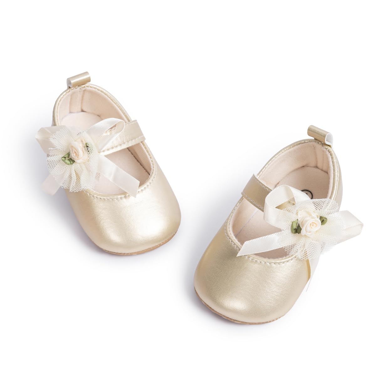 Sawimlgy Baby Girls Mary Jane Sequins Crown Flats