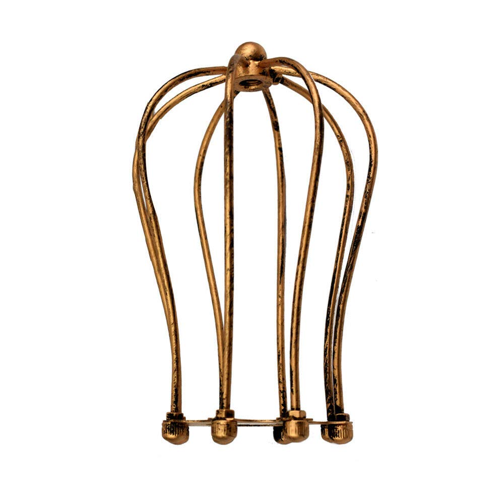 LEDSone Metal Easy Fit Balloon 12cm Wire Cage-Lampshades for Ceiling Pendant Light, Ceiling Light Shade Lamp Shades for Living Room, Restaurants (Brushed Copper) — image 1