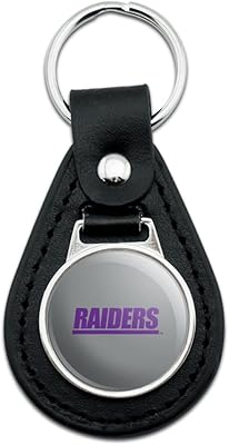 Black Leather University of Mount Union Secondary Logo Keychain
