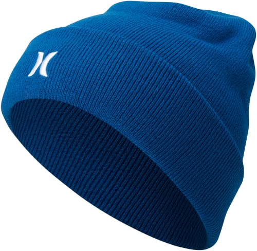 Hurley Men's Winter Hat - Icon Cuffed Beanie, Size One Size, Navy #TOP1