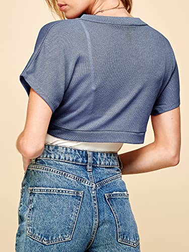 Image of Lock and Love Women's Versatile Open Front Lightweight Short Sleeve Bolero Shrug