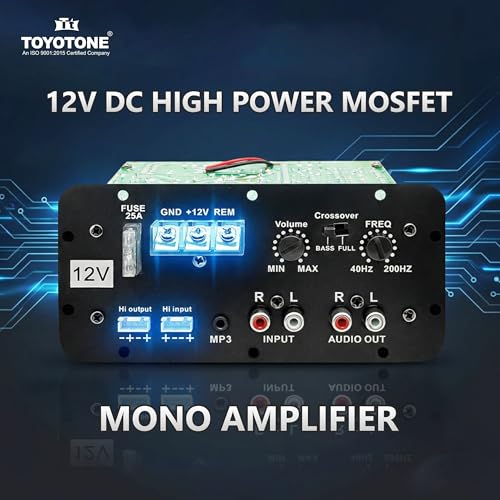 Toyotone 12V 150W RMS Car Mono Amplifier - Image 4