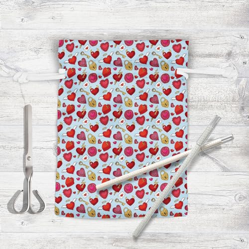 Image of ArtzFolio Valentine Love | Pouch Wrist Potli Bag | Bag for Weddings & Casual Parties