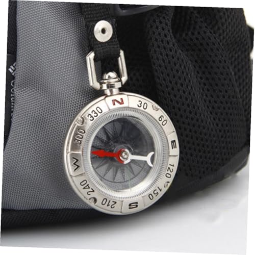 Brújula de bolsillo operitacx con cordón para camping miniatura 4
