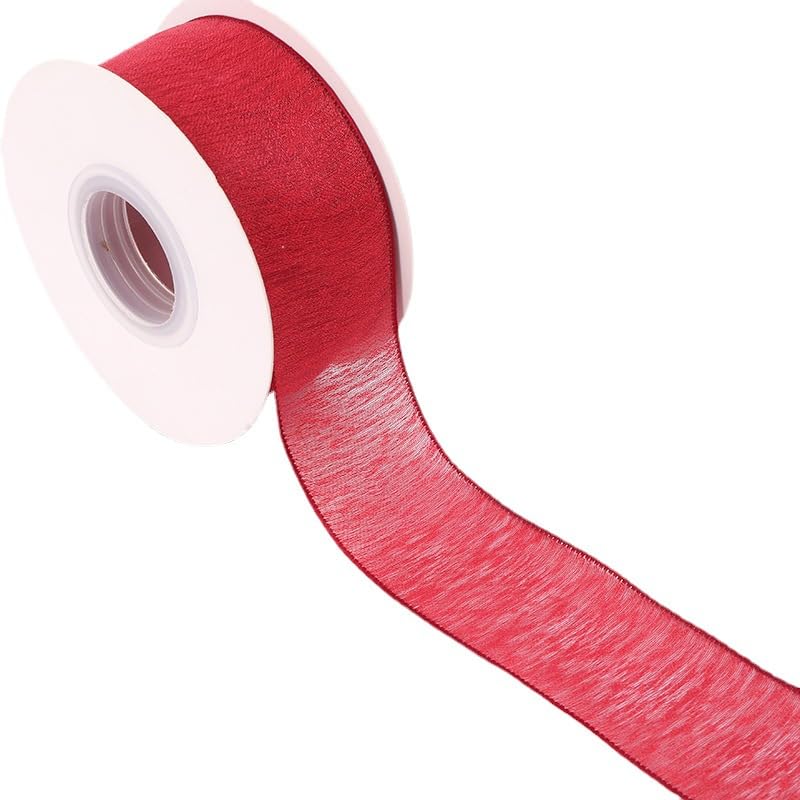 Nastro Nastro di seta 20/40Yard * 4CM Nastro di seta chiffon nero for confezioni regalo Bouquet di fiori Nastro da imballaggio for la lavorazione Nastro di chiffon Nastro artigianale Nastro di organza