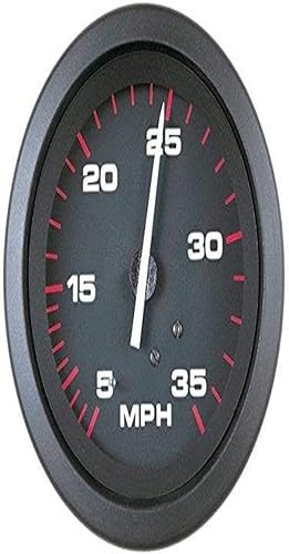 Sierra International 58342Ph Amega Domed Pitot Tipo 5 a 35 Mph Rango Velocímetro Cabezal, 3"