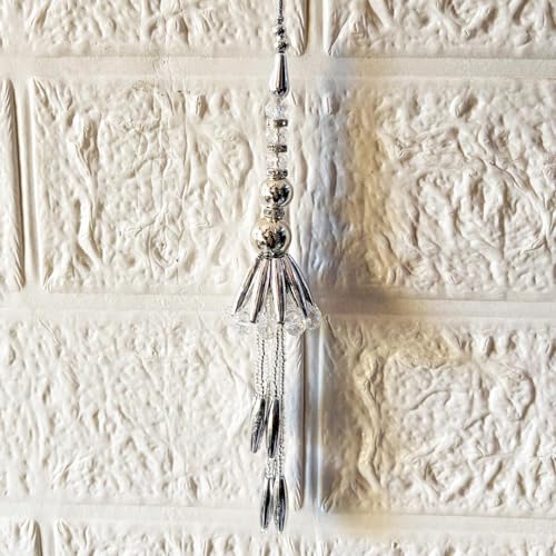 Image of Adikala Craft Store Handmade Ethnic Latkan Tassel Set of 2 for Saree Pallu, Blouse, Suits, Dupatta, Lehenga Decor (Silver Pipe 1L)