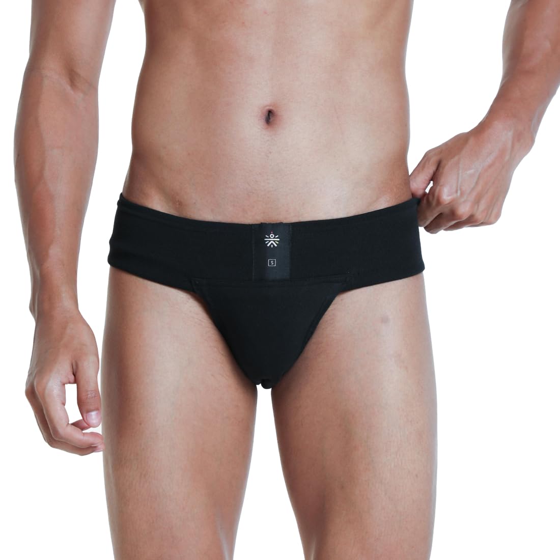 Gym Supporter for Men Sports Underwear for Men for Workout in Gym Stretchable Cotton, Quick Dry, Moisture Wicking Supporter for Cricket, Gym, Running Black