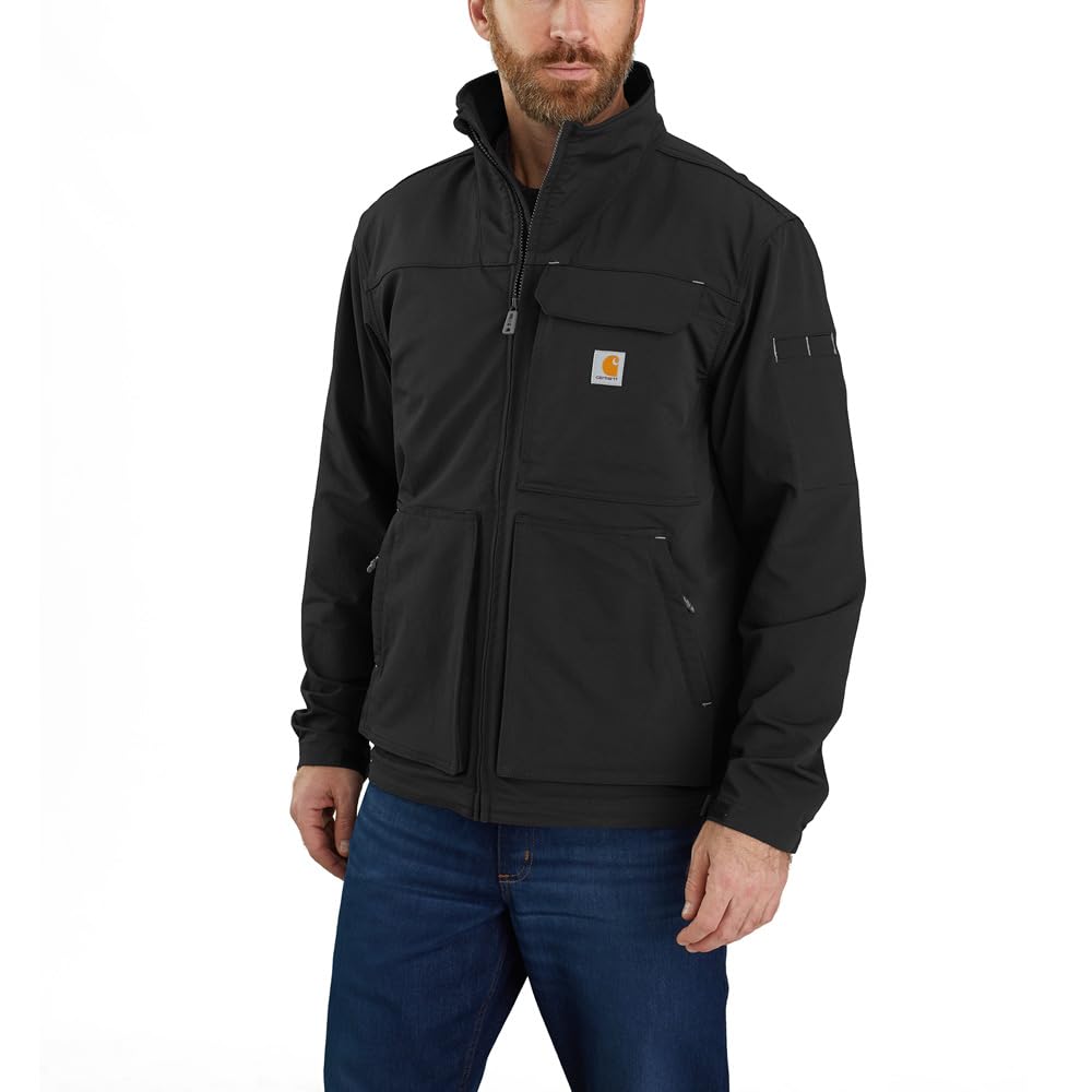 Carhartt Super Dux Relaxed Fit Leichte Rollkragenjacke Herren Schwarz XL