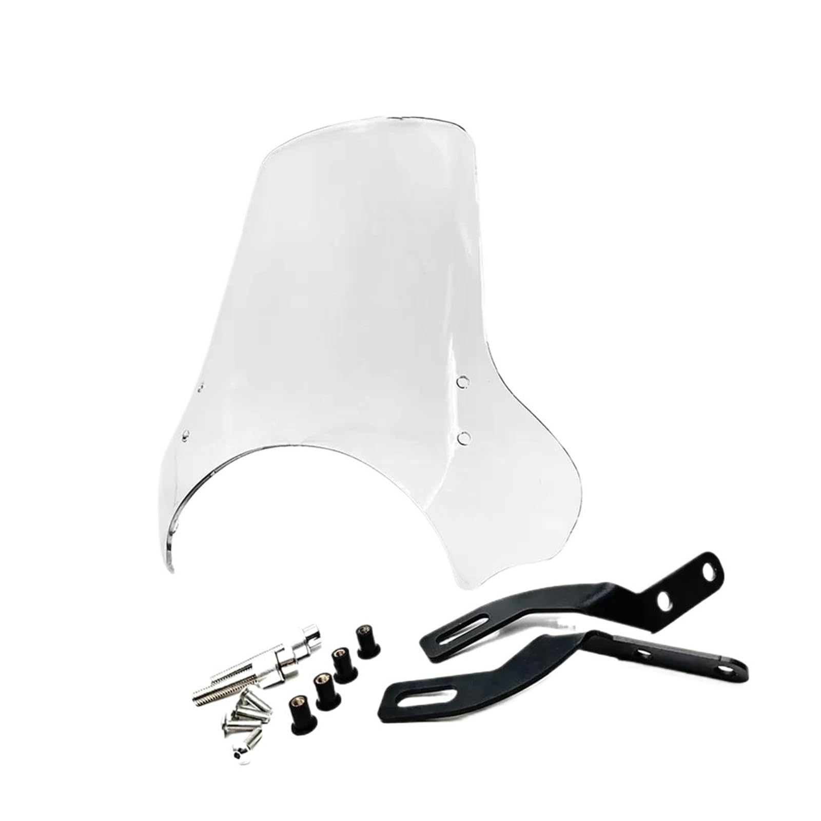 Parabrisas Motocicleta para Triumph para Speed ​​400 para Scrambler 400 X 2024 Parabrisas A Prueba Viento Deflector Viento Parabrisas Motocicleta Extensión Parabrisas Motocicleta(Claro)