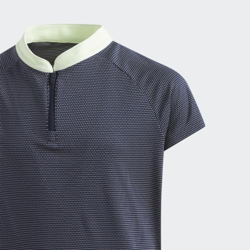 Image of adidas girls Zip Golf Polo Shirt