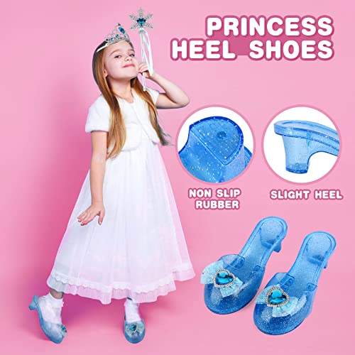 Princess Dress Up Shoes and Jewelry Boutique, Princess Role Play Set incl Cloak,Color Skirts,Shoes,Crowns,Bags, Princess… - Image 4