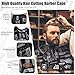 NICEMOVIC 10 in 1 Hair Cutting Barber Cape with Neck Duster Brush Barber Brush Neck Strips Hair Combs Hair Clips, Professional Barber Accessories Cleaning Supplies for Salon Haircut Styling