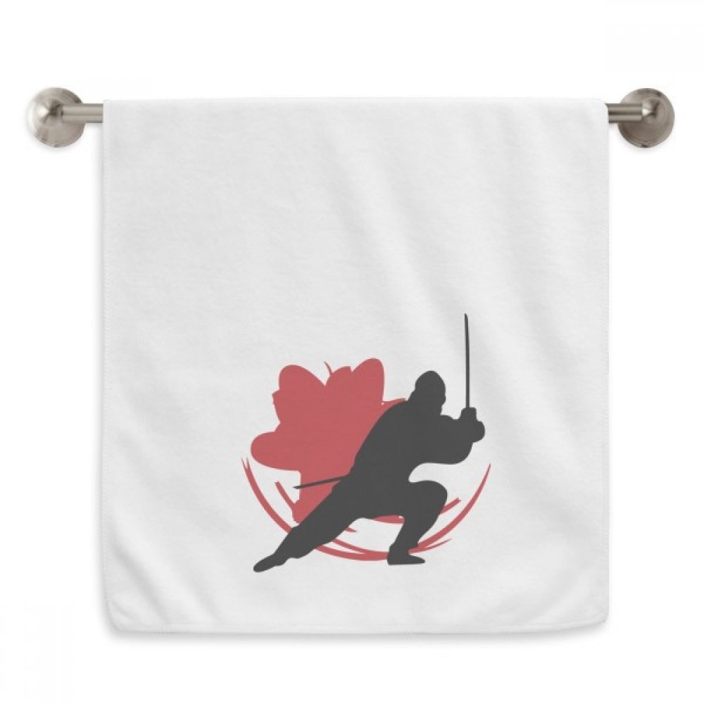 Serviettes débarbouillettes Samouraï Blanc pour décorer votre salle de bain zen