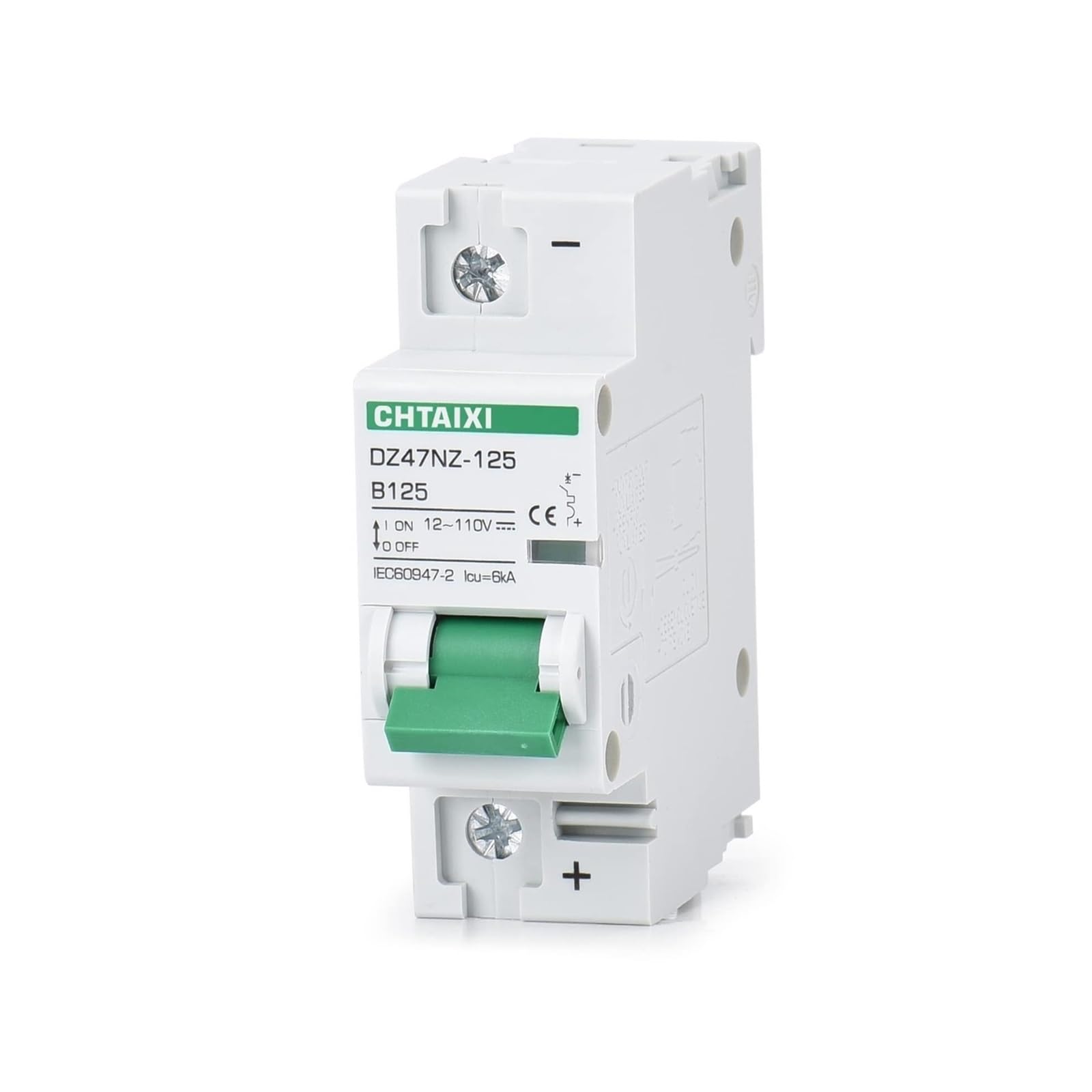 Disjoncteur CC 12V-110V 125A pour protection de batterie et montage rail DIN