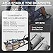 Concrete Knee Boards 30x8 Inch – Heavy Duty Stainless Steel Sliding Support for Concrete Finishing, Adjustable Toe Brackets & Comfort Straps, Professional Concrete Tools for Contractors, Masons & DIY Projects