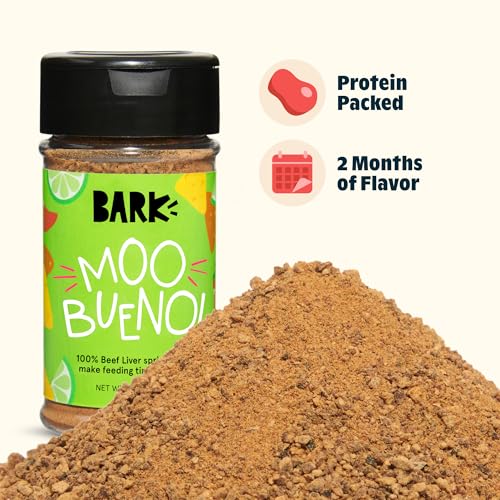 Image of Barkbox Moo Bueno! Beef Liver Dry Dog Food Topper | High Protein Meal Enhancer for Large & Small Breeds | Sprinkle Over Any Kibble