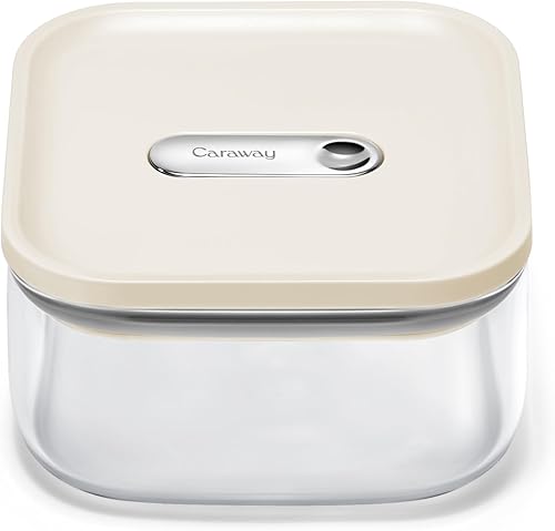 Miniatura 18 de Caraway 1 qt de vidrio Contenedor hermético de almacenamiento de alimentos con tapa – Contenedor de almacenamiento de cocina sin tóxicos, sin BPA –