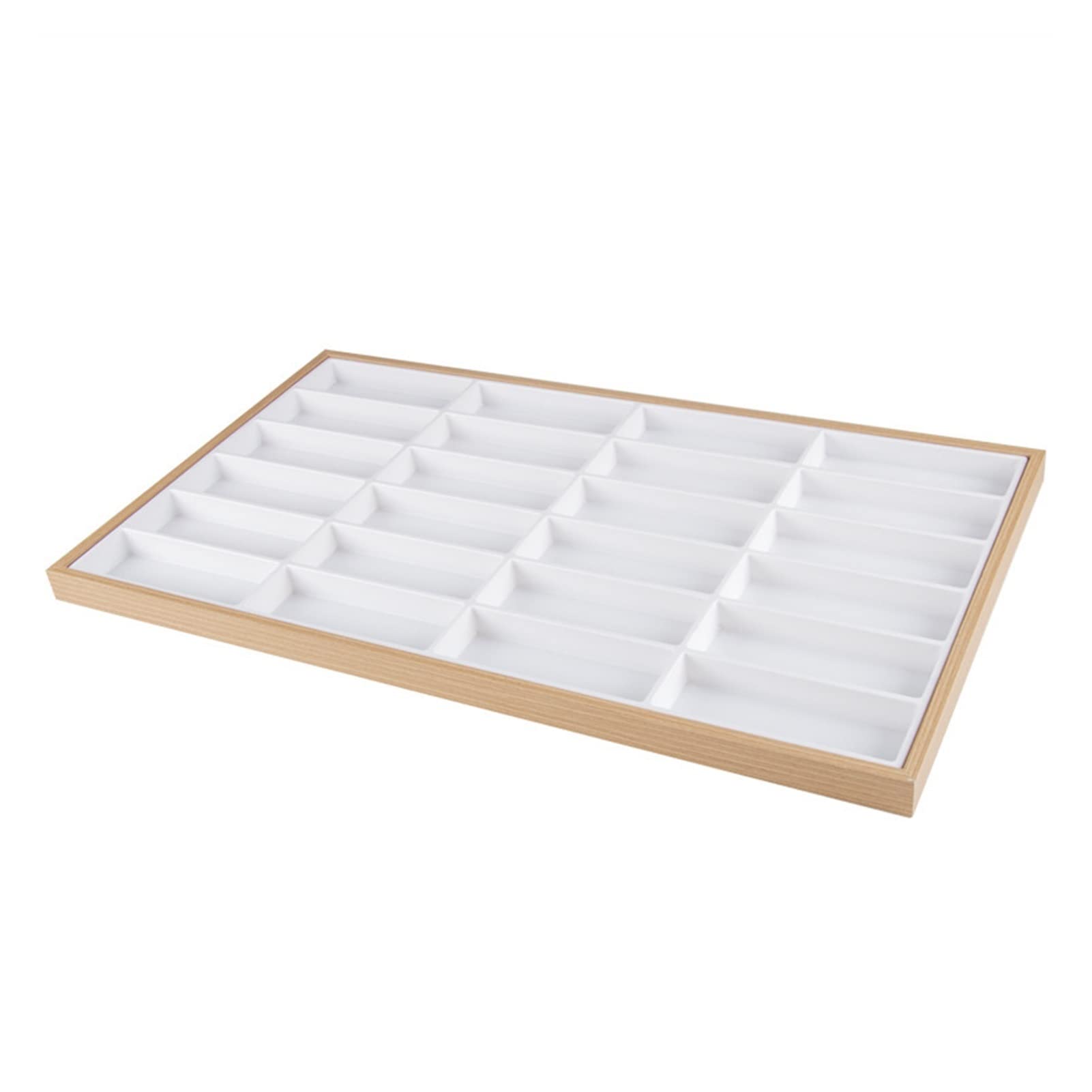 Support pour lunettes de soleil 24 Grid Velvet Verres Affichage Verres Verres de stockage Sunglasses Lunettes de soleil Dispaly Tray Lunettes de stockage Organisateur de stockage Lunettes de soleil pr