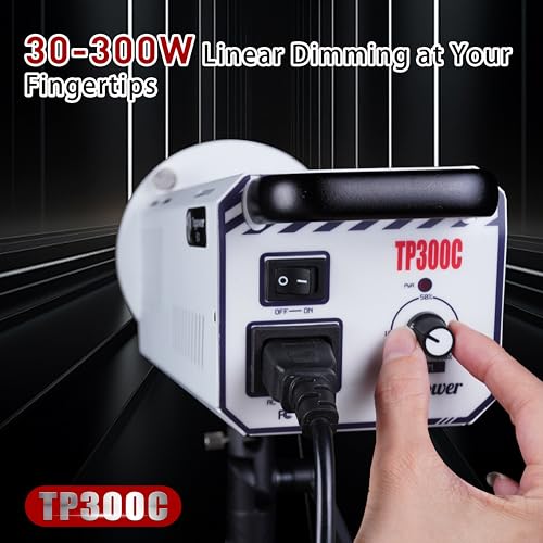 Image of TP300C Photography Lighting，300W LED Video Light ， TLCI 99+ CRI 98+Studio Light for Video Recording /Streaming /Photography 5600K+200k