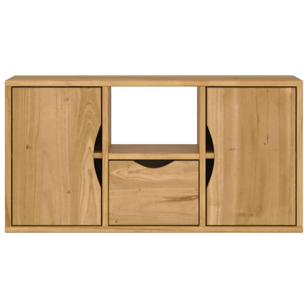 Générique Mobile TV in legno massiccio pino 79 x 24 x 40 cm | Contenitore per soggiorno, camera da letto, facile da pulire, serie ODDA