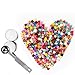 AQUEENLY 230 Pieces Octagon Sealing Wax Beads, 2Pcs Tea Candles and Melting Spoon for Wax Seal Stamp (23 Colors)
