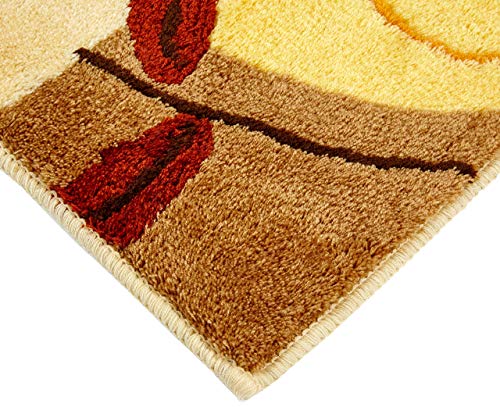 Meusch Bath mat Idyll 60x100cm in Sand-Beige, Polyacrylic 60 x 100 x 2 cm