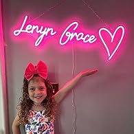 【Create Your Own Neon Sign】You are able to customize your name, text, wedding decor and your bussiness logo in your favorite font, color and the back board cut, font and number of lines of the text. You can also add some simple symbol such as ❤(Heart...