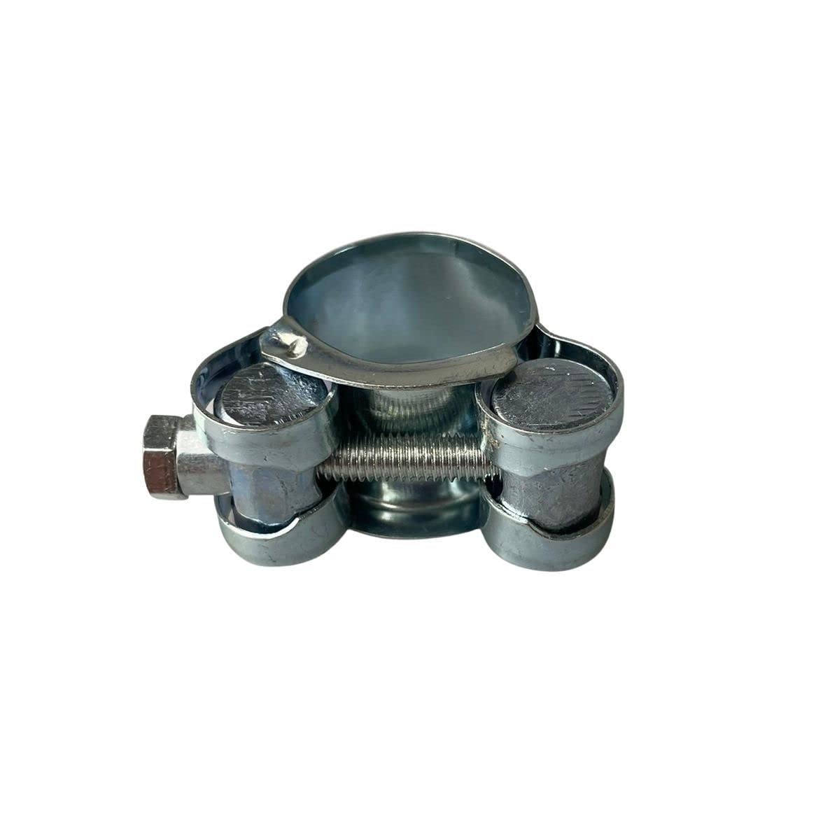 Boltza® Single Bolt Hose Super Clamp 22-25mm Clip Silicone Rubber Exhaust x4, Silver - Image 3
