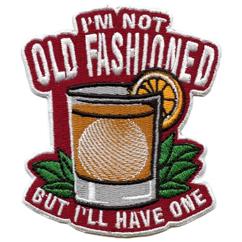 Old Fashioned Citrus Patch Liquor Beverage Embroidered Iron On