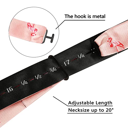 Image of Alizeal Mens 2pcs Solid Self-tied Bow Tie Set