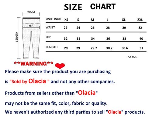 image for Olacia Womens High Waisted Leggings with Pockets Yoga Pants Workout Le