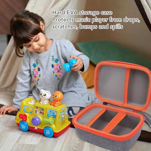 Tangxi Hartes Koffer für YotoMini Player, Halten Sie Bis zu 36 Karten mit Mesh -Tasche, Tragbare Haltertasche für Kinder Lautsprecher Spielt Hörbuchkarten Radio Radio