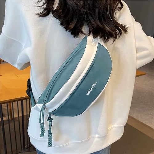 Image of WILDHORN Sling Bag for Men & Women | Water-Resistant Crossbody Waist Bag with Adjustable Strap | Stylish Travel, Daily & Casual Sports Chest Bag (Blue)