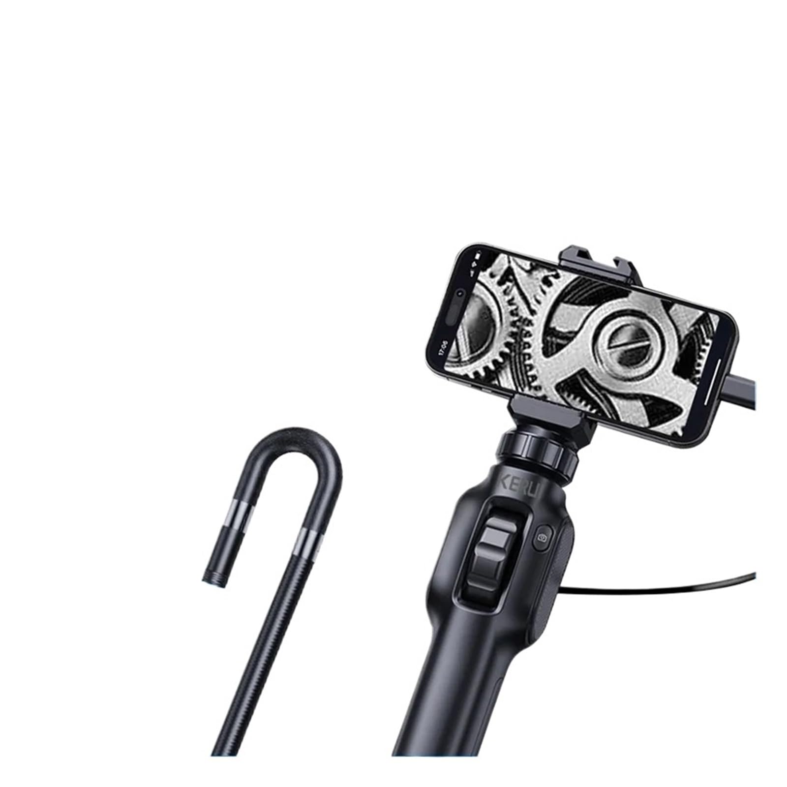 8MM 1080P Industrial Endoscope 360 Degree Steering Borescope Cars Inspection Camera With 8 LED(1m,8mm Android IOS)