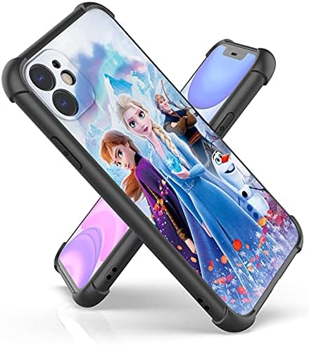 Fit for iPhone 11 Case (6.1") with 4 Corners Shockproof Protection Anime Design Customization Cases for Men and Women (12-Frozen-Elsa-Anna-Olaf-Kristoff)