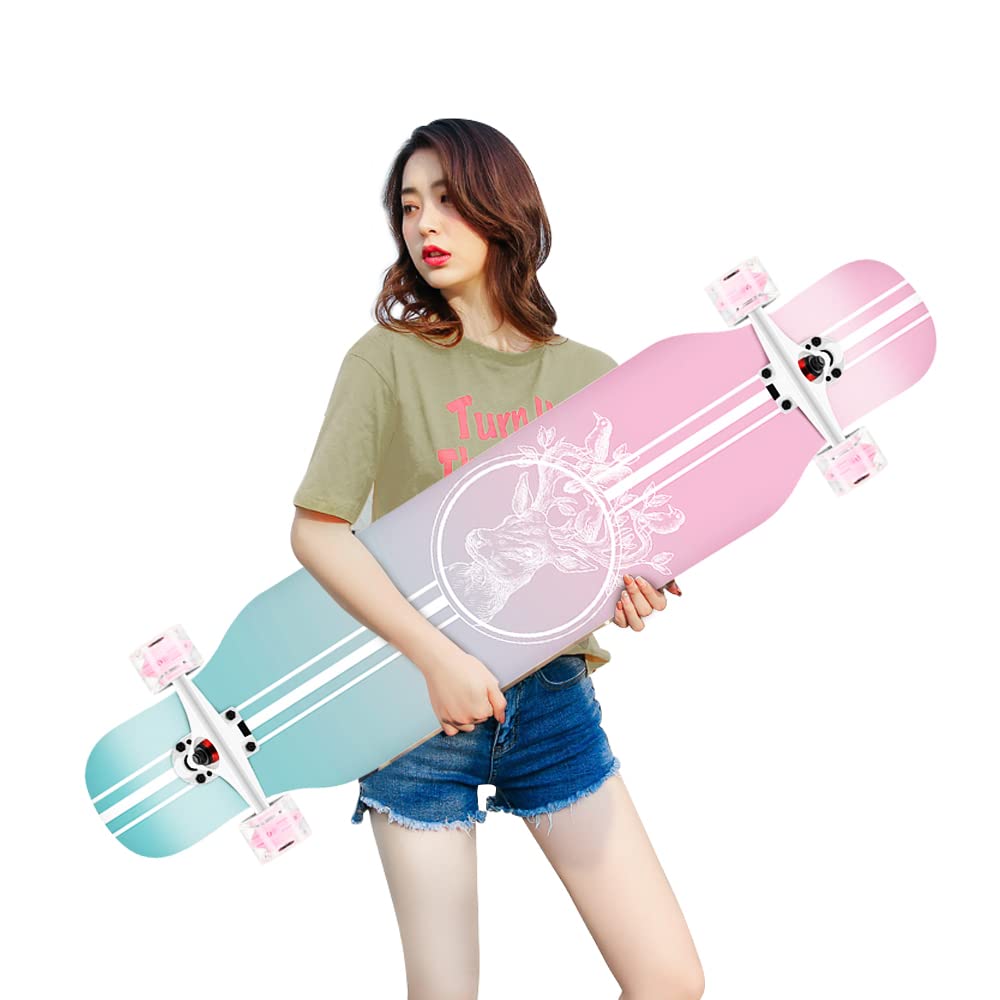 Coolbaby Fashion Four-Wheel Skateboard Flashing Wheel(Pink Color)
