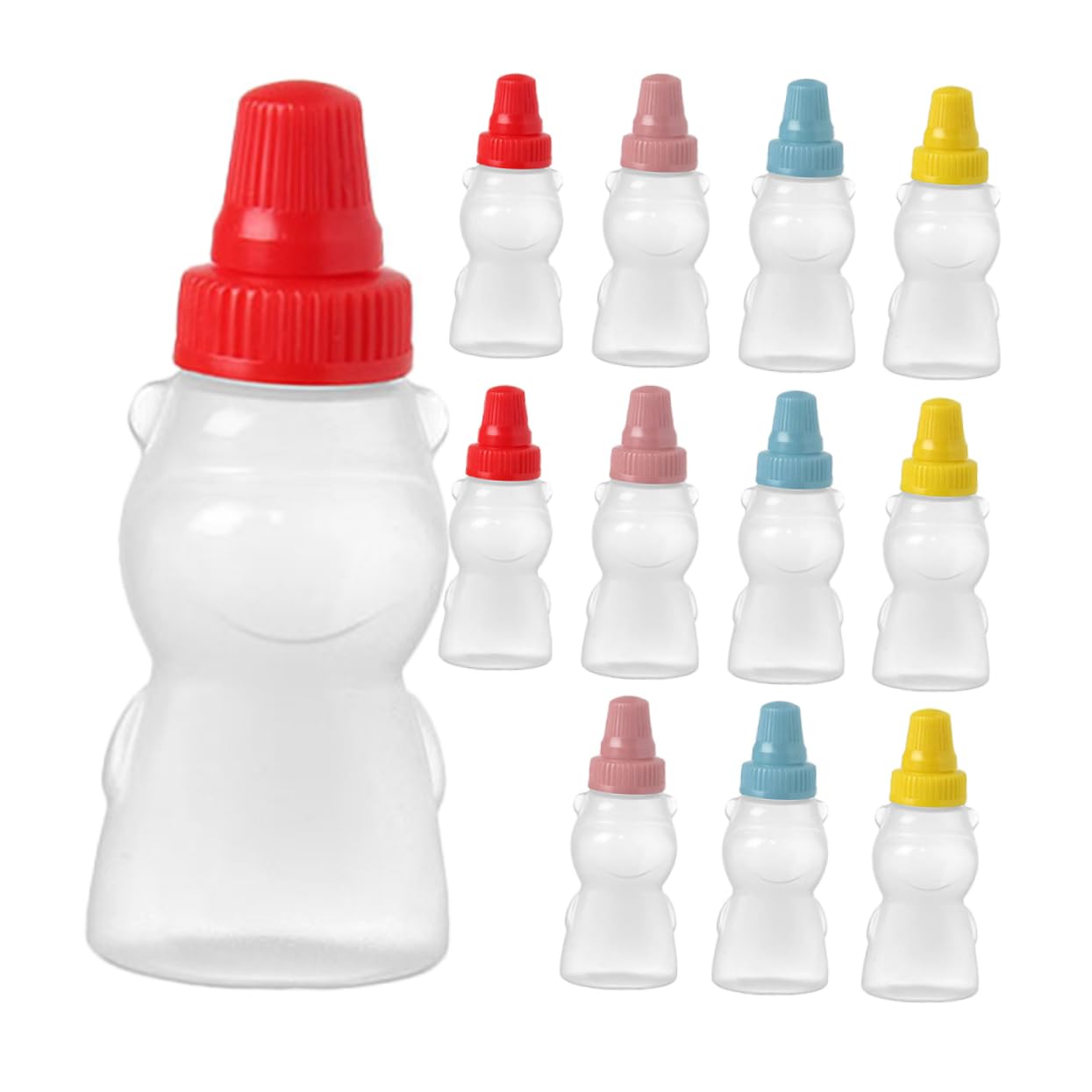 PRETYZOOM 60 Stk Sauce Flasche Saucenflasche küchenarmatur mini flasche Süße Soßenflasche gwürze behälter Honigspender Squeeze-Flasche für Sauce Flaschen mit Sojasauce Sport Wiederverwendbar