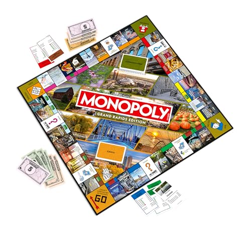 Monopoly Grand Rapids MI Edition juego de mesa 2-6 jugadores miniatura 1