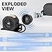 FARBIN Truck Back up Alarm 6Pcs 110dB 12V-48V DC Car Reverse Alarm Horn Heavy-Duty Backup Warning Reversing Warning Alarms Waterproof Back Up Beeper (6Pcs HT Equipped with Wire)