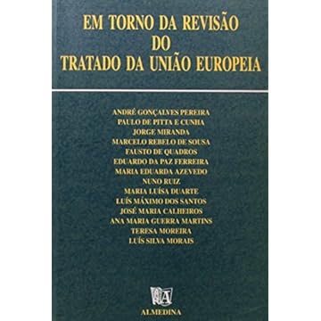 Capa do livro Em Torno da Revisão do Tratado da União Europeia