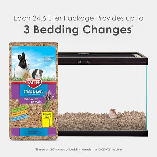 Image of Kaytee Clean & Cozy Natural Bedding with Lavender 24.6 Liters