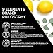 9 Elements Natural Dish Soap, Dishwashing Liquid with Lemon Essential Oils, Made with the Power of Vinegar, 1 Dish Spray Starter Kit & 3 Refills (64 oz Total)