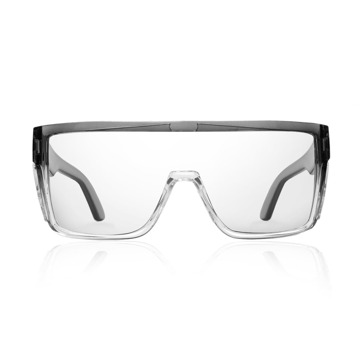 Gafas de seguridad fotocromáticas de transición para hombres y mujeres, gafas de seguridad envolventes con protección UV anti luz azul