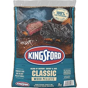 Kingsford Classic Wood Pellets, 100% Natural Hickory, Oak and Cherrywood Hardwood Pellets for Grilling 5 Pounds (Package May Vary)